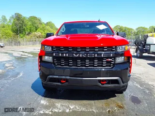 2021 Chevrolet Silverado 1500 Custom Trail Boss with VIN 1GCPYCEH5MZ173277, listed as a IAAI auction lot 41595244 with 100,611 mi miles. Bid and sale history available at carsss.com. Image 12.