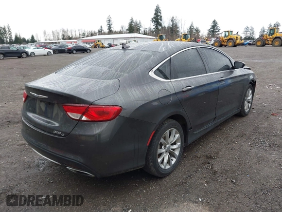 2015 Chrysler 200 C with VIN 1C3CCCCG0FN510010, listed as a IAAI auction lot 41636944 with 70,722 mi miles and . Bid and sale history available at DreamBid. Image 4.
