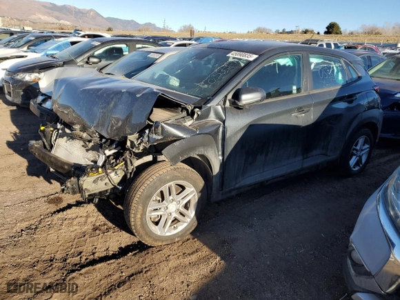2021 Hyundai Kona SE with VIN KM8K1CAA8MU634813, listed as a Copart auction lot 45890835 with 77,053 mi miles and Salvage Title. Bid and sale history available at carsss.com. Image 1.