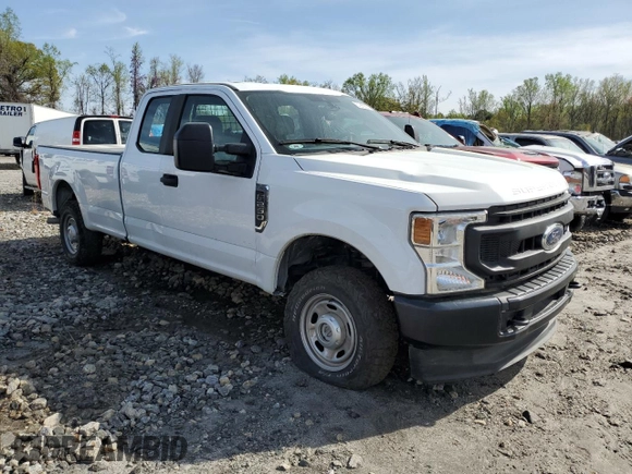 2022 Ford F-250 XL with VIN 1FT7X2B67NEF13442, listed as a Copart auction lot 51285825 with Not Provided miles and Salvage Title. Bid and sale history available at DreamBid. Image 4.