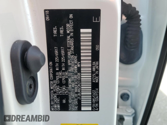 2019 Lexus NX 300h with VIN JTJBJRBZ2K2110008, listed as a Copart auction lot 50212735 with 75,509 mi miles and Salvage title. Bid and sale history available at DreamBid. Image 14.