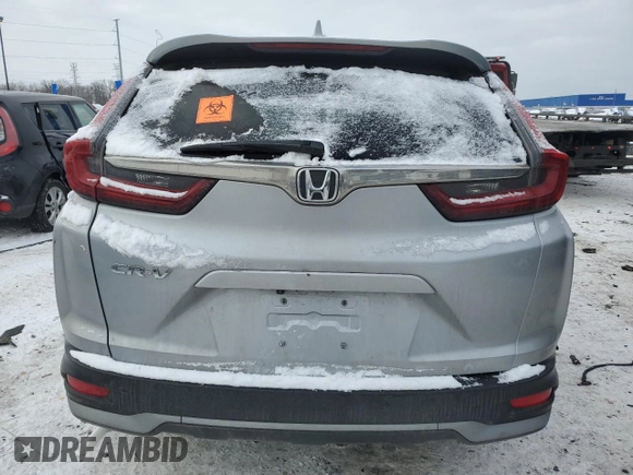 2020 Honda CR-V EX-L with VIN 7FARW1H86LE017319, listed as a Copart auction lot 42170375 with 0 mi miles and Salvage Title. Bid and sale history available at carsss.com. Image 6.