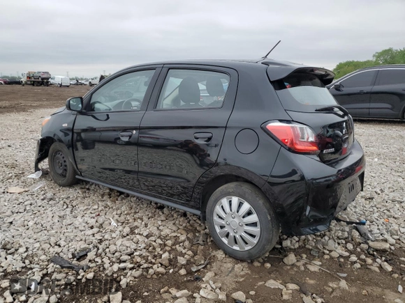 2022 Mitsubishi Mirage ES with VIN ML32AUHJ2NH005710, listed as a Copart auction lot 57779605 with 57,677 mi miles and Salvage title. Bid and sale history available at DreamBid. Image 2.