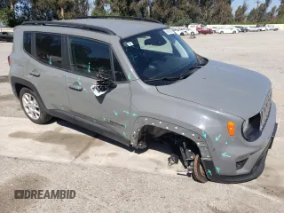 2021 Jeep Renegade Latitude with VIN ZACNJDBB5MPN15842, listed as a Copart auction lot 57616105 with 43,553 mi miles and Salvage title. Bid and sale history available at DreamBid. Image 4.