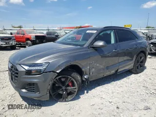 2021 Audi Q8 Premium Plus with VIN WA1BVAF10MD034366, listed as a Copart auction lot 59676554 with 50,640 mi miles and Salvage Title. Bid and sale history available at carsss.com. Image 1.