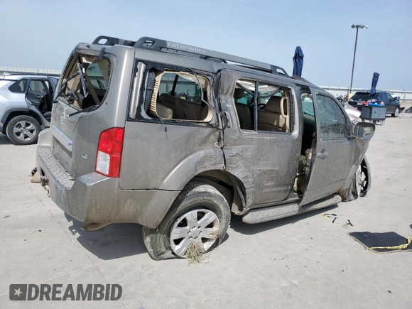 2005 Nissan Pathfinder LE with VIN 5N1AR18U25C776865, listed as a Copart auction lot 57057595 with Not provided miles and Non repairable. Bid and sale history available at DreamBid. Image 3.