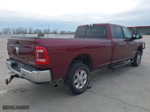 2021 Ram 2500 Big Horn with VIN 3C6UR5JL2MG649918, listed as a IAAI auction lot 41282327 with 75,709 mi miles. Bid and sale history available at carsss.com. Image 4.