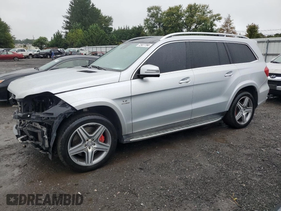 2015 Mercedes-Benz GL-Class GL 63 AMG with VIN 4JGDF7EE7FA484101, listed as a Copart auction lot 72927794 with 128,669 mi miles and Salvage Title. Bid and sale history available at carsss.com. Image 1.