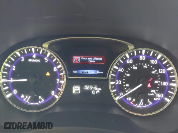 2020 Infiniti QX60 Luxe with VIN 5N1DL0MN4LC531229, listed as a IAAI auction lot 42389359 with 106,545 mi miles and . Bid and sale history available at DreamBid. Image 7.