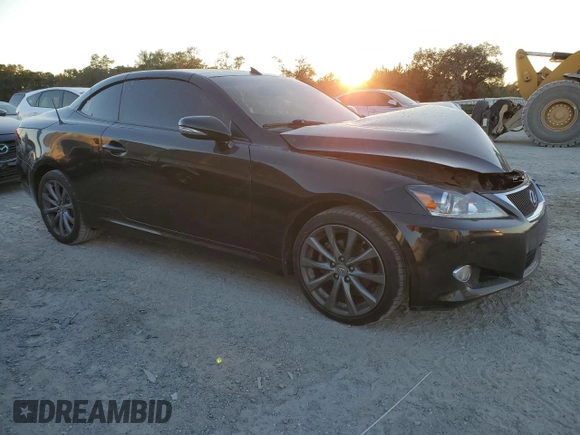 2013 Lexus IS 250 C with VIN JTHFF2C23D2528819, listed as a Copart auction lot 81114574 with 108,801 mi miles and Salvage title. Bid and sale history available at DreamBid. Image 4.