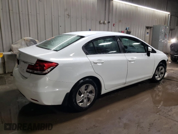 2014 Honda Civic Sedan LX with VIN 19XFB2F57EE085260, listed as a Copart auction lot 48130945 with 94,829 mi miles and Salvage Title. Bid and sale history available at carsss.com. Image 3.