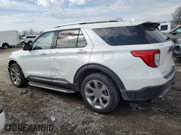 2020 Ford Explorer Platinum with VIN 1FM5K8HC4LGB20159, listed as a Copart auction lot 47005125 with 16,802 mi miles and Salvage Title. Bid and sale history available at carsss.com. Image 2.