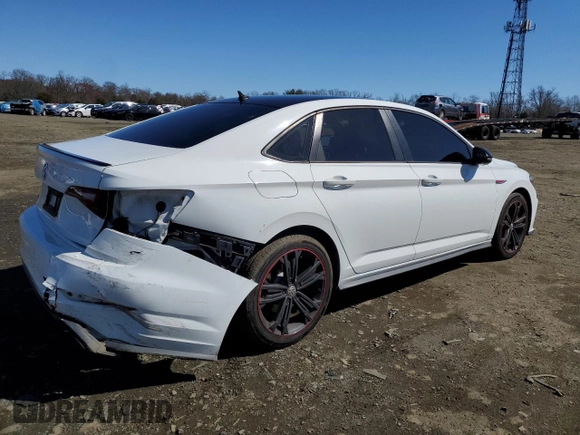2019 Volkswagen Jetta GLI S with VIN 3VW5T7BU3KM161784, listed as a Copart auction lot 50157705 with 77,370 mi miles and Salvage Title. Bid and sale history available at DreamBid. Image 3.