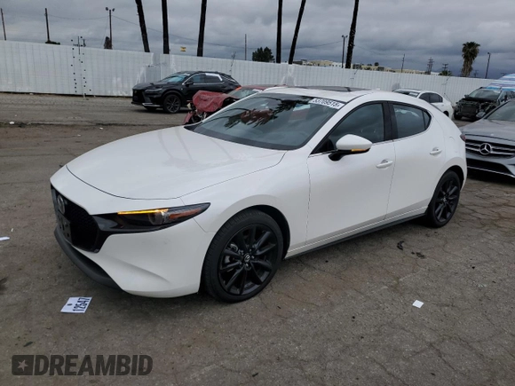 2022 Mazda Mazda3 Hatchback Premium with VIN JM1BPAML0N1518612, listed as a Copart auction lot 53709515 with 16,682 mi miles and Salvage Title. Bid and sale history available at carsss.com. Image 1.