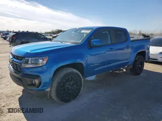 2022 Chevrolet Colorado 2WD LT with VIN 1GCGSCEA1N1297471, listed as a Copart auction lot 87853335 with 59,553 mi miles and Salvage title. Bid and sale history available at DreamBid. Image 1.