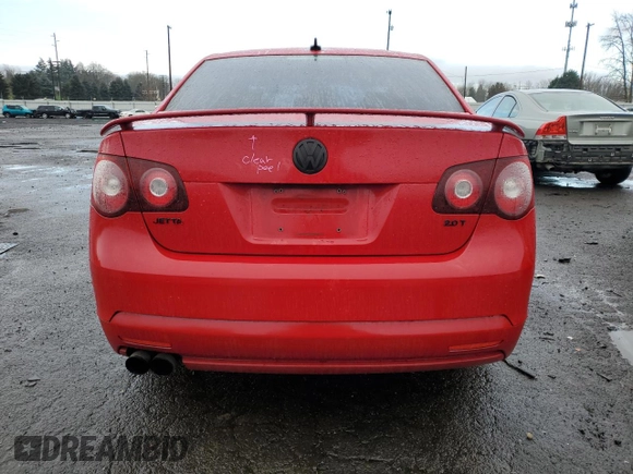 2008 Volkswagen Jetta Wolfsburg Edition with VIN 3VWRJ71K78M170620, listed as a Copart auction lot 85801314 with 200,487 mi miles and Salvage title. Bid and sale history available at DreamBid. Image 6.