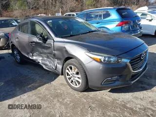 2018 Mazda 3 Sport with VIN 3MZBN1U72JM203846, listed as a IAAI auction lot 41246046 with Not Provided miles and . Bid and sale history available at DreamBid. Image 1.