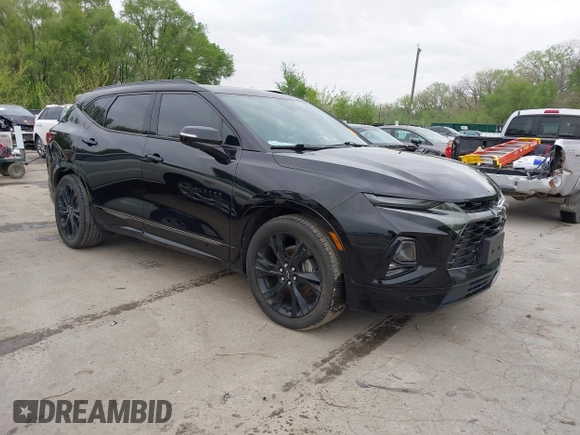 2019 Chevrolet Blazer RS with VIN 3GNKBJRS8KS589136, listed as a IAAI auction lot 42055894 with 59,445 mi miles and . Bid and sale history available at DreamBid. Image 1.