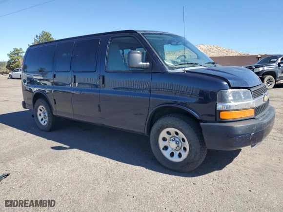 2010 Chevrolet Express Passenger LS with VIN 1GNUGBD41A1161725, listed as a Copart auction lot 76292724 with 99,850 mi miles and Salvage Title. Bid and sale history available at carsss.com. Image 4.