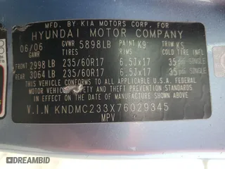 2007 Hyundai Entourage GLS with VIN KNDMC233X76029345, listed as a Copart auction lot 87003264 with 162,714 mi miles and Salvage Title. Bid and sale history available at carsss.com. Image 15.