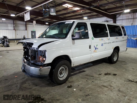 2013 Ford Econoline Passenger XL with VIN 1FBSS3BL4DDA56134, listed as a Copart auction lot 56230655 with 156,113 mi miles and Salvage title. Bid and sale history available at DreamBid. Image 1.