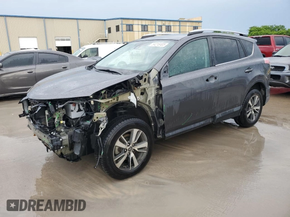 2018 Toyota RAV4 XLE with VIN 2T3WFREV6JW411935, listed as a Copart auction lot 54218405 with 123,831 mi miles and Salvage title. Bid and sale history available at DreamBid. Image 1.