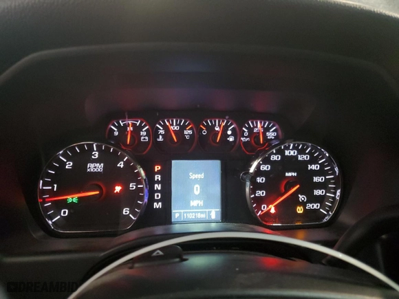 2016 GMC Sierra 1500 with VIN 1GTV2LEC1GZ391069, listed as a Copart auction lot 45984495 with 110,218 mi miles and Salvage Title. Bid and sale history available at carsss.com. Image 9.