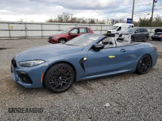 2022 BMW M8 Competition z VIN WBSDZ0C00NCJ20558, wystawiony jako Copart lot #83057174 z przebiegiem Nie podano mil oraz Szkoda całkowita • Salvage title. Historia ofert i sprzedaży dostępna na DreamBid. Obrazek 1.