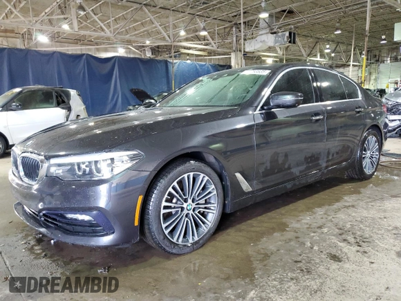 2018 BMW 5 Series 530i xDrive with VIN WBAJA7C5XJG907832, listed as a Copart auction lot 43753535 with 83,937 mi miles and Clean Title. Bid and sale history available at carsss.com. Image 1.