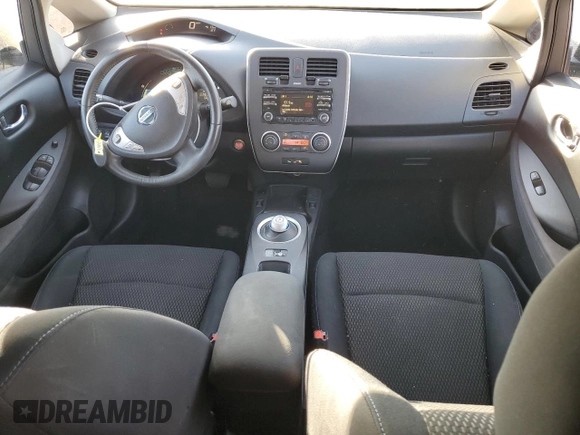 2015 Nissan LEAF SV with VIN 1N4AZ0CP8FC304841, listed as a Copart auction lot 75854863 with 58,077 mi miles and . Bid and sale history available at DreamBid. Image 8.