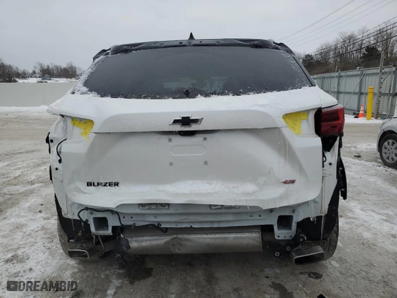 2023 Chevrolet Blazer RS with VIN 3GNKBERS1PS233335, listed as a Copart auction lot 45636345 with 10,615 mi miles and Salvage Title. Bid and sale history available at carsss.com. Image 6.