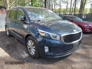 2017 Kia Sedona SX with VIN KNDMC5C11H6265352, listed as a IAAI auction lot 42080509 with 92,879 mi miles. Bid and sale history available at carsss.com. Image 1.