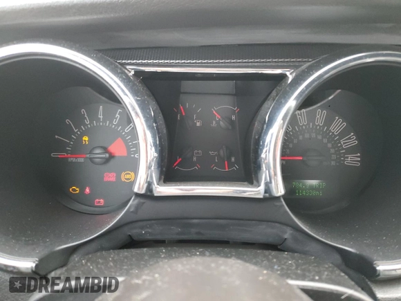 2006 Ford Mustang GT Deluxe z VIN 1ZVFT82H065255386, wystawiony jako Copart lot #44912665 z przebiegiem 114 330 mil mil oraz Szkoda całkowita • Salvage title. Historia ofert i sprzedaży dostępna na DreamBid. Obrazek 9.