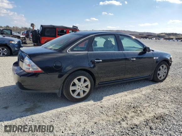 2008 Ford Taurus Limited with VIN 1FAHP25W38G185063, listed as a Copart auction lot 83321184 with 107,962 mi miles and Salvage Title. Bid and sale history available at carsss.com. Image 3.