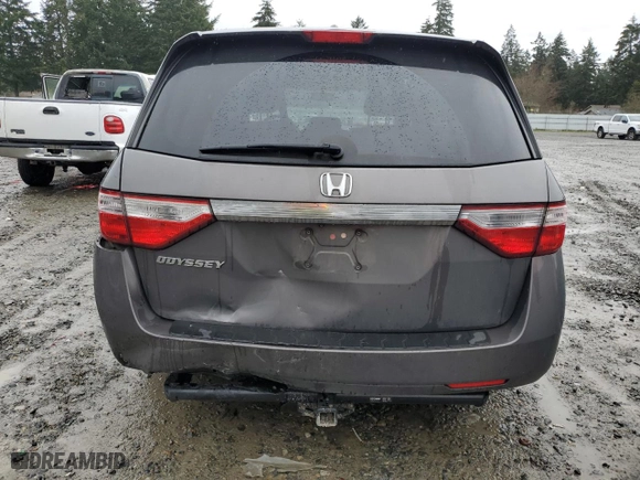 2013 Honda Odyssey EX-L with VIN 5FNRL5H64DB013135, listed as a Copart auction lot 50523995 with 154,952 mi miles and Salvage Title. Bid and sale history available at carsss.com. Image 6.