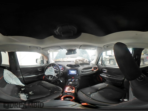 2016 Jeep Renegade Trailhawk with VIN ZACCJBCT2GPC61761, listed as a Copart auction lot 45637815 with 100,055 mi miles and Salvage title. Bid and sale history available at DreamBid. Image 12.