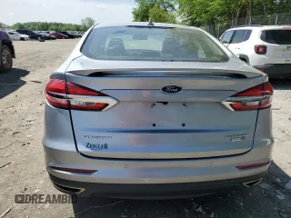 2020 Ford Fusion Titanium with VIN 3FA6P0D93LR180244, listed as a Copart auction lot 57102055 with 34,868 mi miles and Salvage title. Bid and sale history available at DreamBid. Image 6.