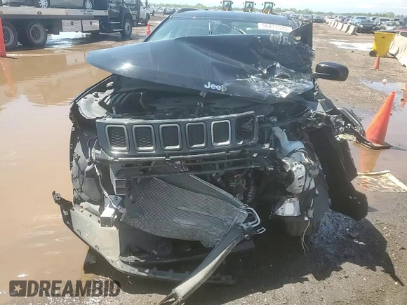 2021 Jeep Compass Latitude with VIN 3C4NJDBB1MT534528, listed as a Copart auction lot 56411535 with 48,502 mi miles and Salvage title. Bid and sale history available at DreamBid. Image 15.