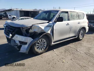 2022 Nissan Armada SV with VIN JN8AY2AD7N9675037, listed as a Copart auction lot 83914134 with 44,753 mi miles and Salvage Title. Bid and sale history available at carsss.com. Image 1.