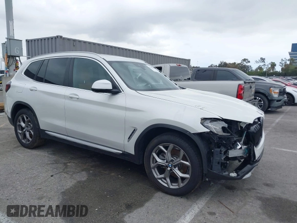 2024 BMW X3 sDrive30i with VIN 5UX43DP00R9W45986, listed as a IAAI auction lot 42202682 with 5,054 mi miles and . Bid and sale history available at DreamBid. Image 1.