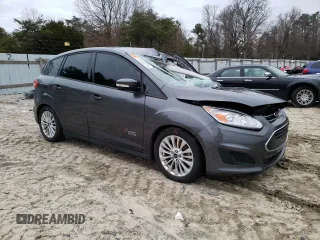 2017 Ford C-Max Energi SE with VIN 1FADP5EU5HL105056, listed as a Copart auction lot 40636914 with 0 mi miles and Salvage Title. Bid and sale history available at carsss.com. Image 4.