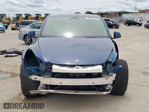 2024 Tesla Model Y Long Range with VIN 7SAYGDEE2RF986014, listed as a Copart auction lot 55791145 with 12,344 mi miles and Salvage title. Bid and sale history available at DreamBid. Image 5.