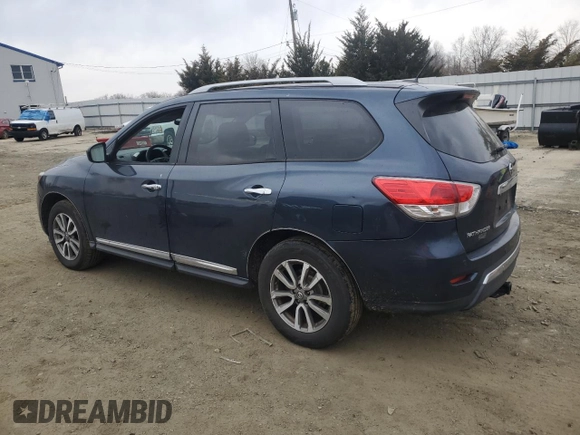 2013 Nissan Pathfinder S with VIN 5N1AR2MM3DC627410, listed as a Copart auction lot 45336585 with 143,732 mi miles and Salvage Title. Bid and sale history available at carsss.com. Image 2.