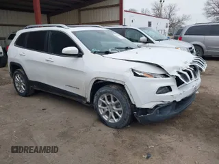2015 Jeep Cherokee Latitude with VIN 1C4PJLCB5FW737467, listed as a IAAI auction lot 41125508 with 132,463 mi miles. Bid and sale history available at carsss.com. Image 1.