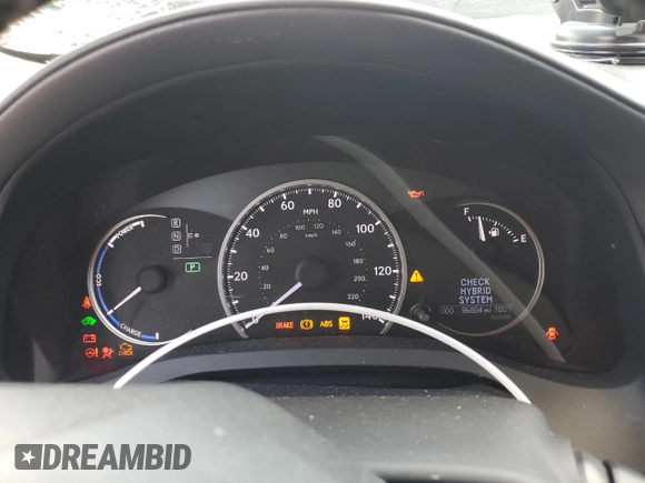 2015 Lexus CT 200h with VIN JTHKD5BH1F2239341, listed as a Copart auction lot 62051495 with 86,804 mi miles and Salvage title. Bid and sale history available at DreamBid. Image 9.
