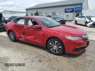 2017 Acura TLX with VIN 19UUB1F33HA004750, listed as a Copart auction lot 55268915 with 124,786 mi miles and Salvage title. Bid and sale history available at DreamBid. Image 4.