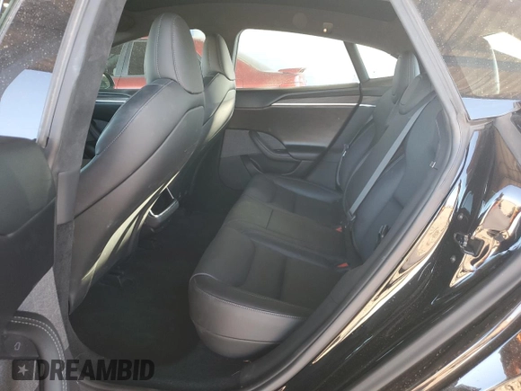 2022 Tesla Model S with VIN 5YJSA1E51NF464763, listed as a Copart auction lot 43559465 with 36,079 mi miles and Salvage title. Bid and sale history available at DreamBid. Image 10.