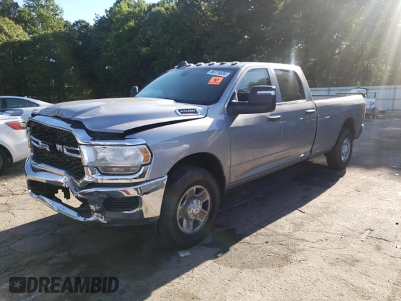 2023 Ram 2500 Tradesman with VIN 3C6UR4HJ2PG516319, listed as a Copart auction lot 56374694 with 6,823 mi miles and Salvage Title. Bid and sale history available at carsss.com. Image 1.