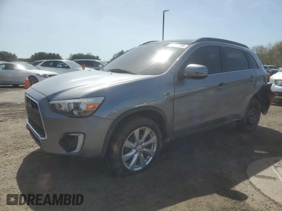 2015 Mitsubishi Outlander GT with VIN 4A4AP4AW0FE039332, listed as a Copart auction lot 54896985 with 61,733 mi miles and Salvage title. Bid and sale history available at DreamBid. Image 1.