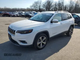 2020 Jeep Cherokee Limited with VIN 1C4PJLDB8LD631830, listed as a Copart auction lot 47124705 with 38,276 mi miles and Salvage Title. Bid and sale history available at carsss.com. Image 1.